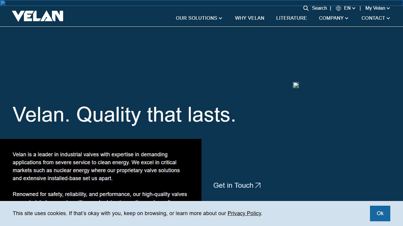 Velan Unparalleled Innovation in Valve Engineering & Technology