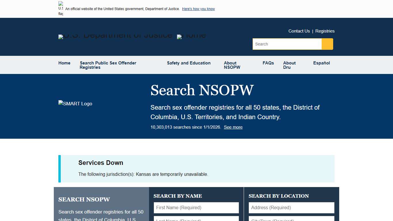 Home Dru Sjodin National Sex Offender Public Website